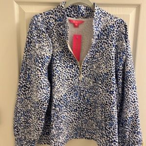 Lilly Pulitzer Cabello Twisted Up Quarter Zip Pull Over